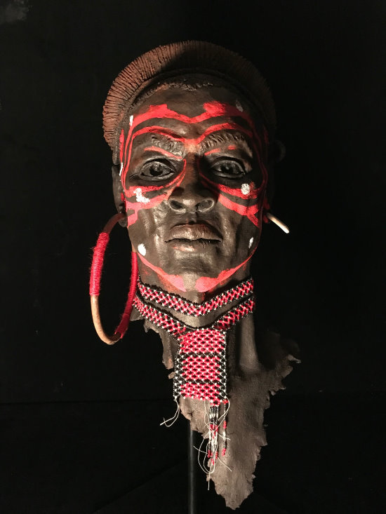 Guerrier Massaï - Sculpture Eric Chambon