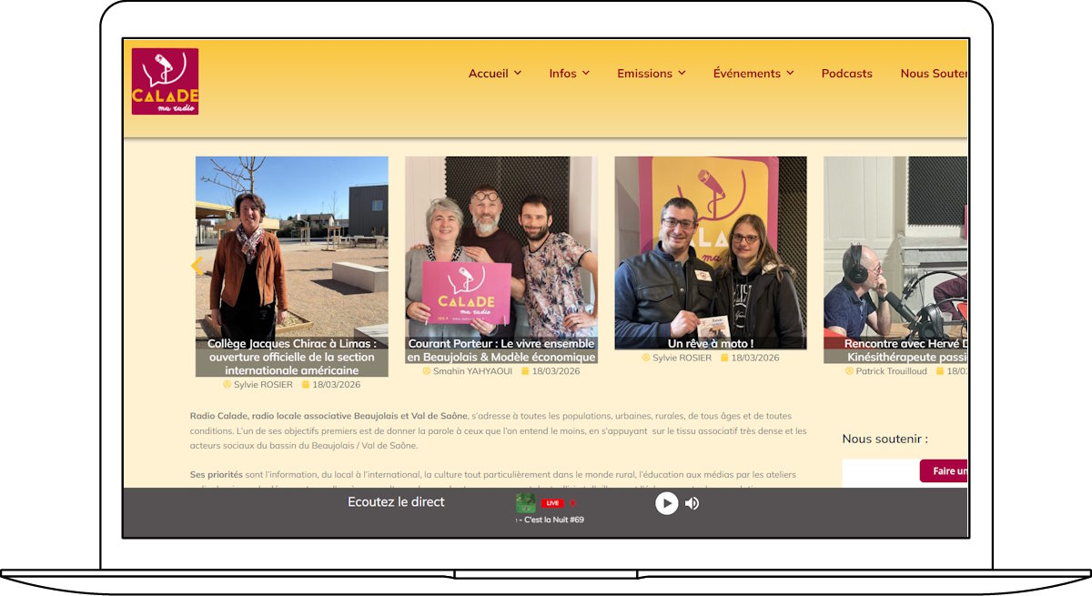 Calade, Ma radio